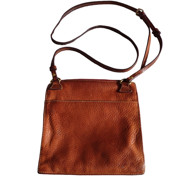 Dooney & Bourke Brown Pebbled Leather Crossbody Bag - Picture 2 of 16